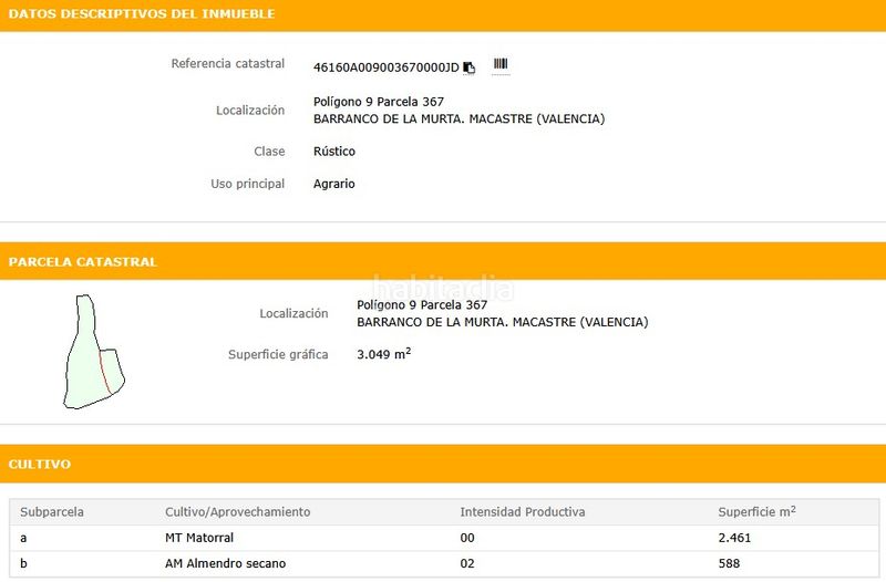 Foto 5d9fbe62-0670-4fb5-b0bd-9f0295f8834e. Finca rústica en n/a en Yátova