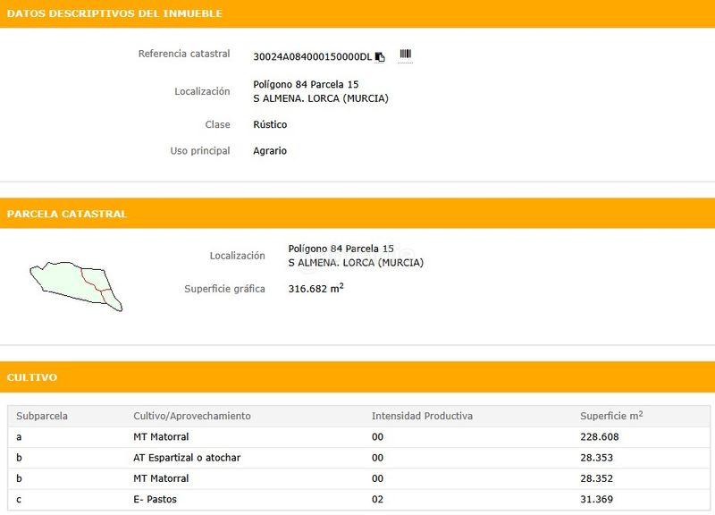 Foto c34b3e7b-962b-442a-bbfd-df6f838fb0da. Finca rústica en n/a en Puntarrón Lorca