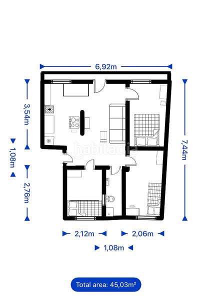 Foto 9b867aff-dd54-479d-b4f3-34ab27d455c4. Location appartement dans calle gómez arias 7 dans Vidal Salamanca