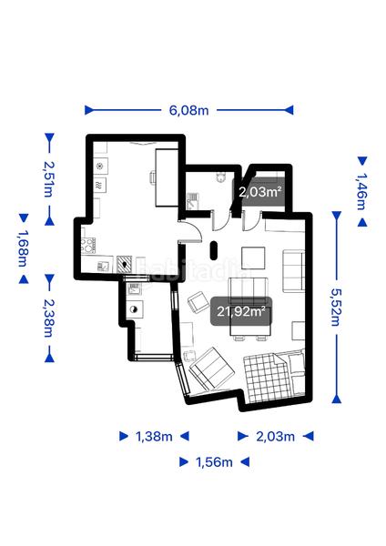 Foto f21d9885-1410-48bf-81f4-bac230c2b50b. Miete studiowohnung in calle san pablo 26 in Centro Salamanca