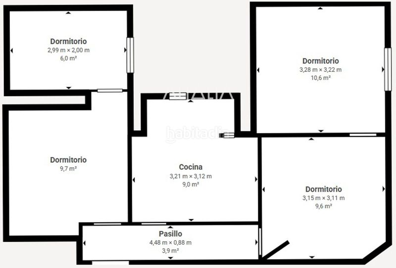 Foto f94ae30b-ca22-4fa1-91eb-e60cbb006637. Flat with heating in Centro Cuenca