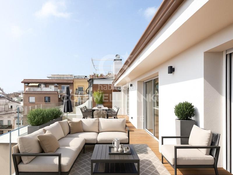 Foto 909896be-5fcc-4518-aa89-e66174bc95ca. Dachwohnung mit parking in Fort Pienc Barcelona