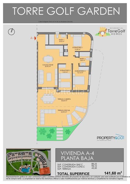 Foto 052cca48-2a16-406a-88ae-30dc9b38e1e2. Apartament 74m<sup>2</sup> amb aparcament piscina a Las Lomas de Rame-Bahía Bella Alcázares (Los)