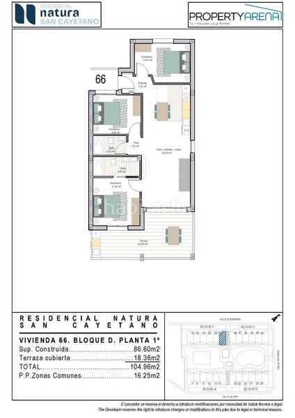 Foto 04a97919-a7df-48b1-986e-9c9ece13fba1. Apartament 68m<sup>2</sup> amb aparcament piscina a San Cayetano Torre - Pacheco