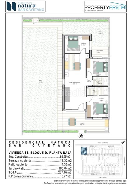 Foto 113608ae-b948-48db-b498-e3094da09a7c. Apartament 68m<sup>2</sup> amb aparcament piscina a San Cayetano Torre - Pacheco
