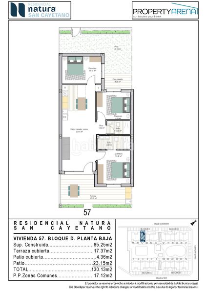 Foto fcfcc9dc-34d9-4e04-9914-411a97cebcf0. Apartament 68m<sup>2</sup> amb aparcament piscina a San Cayetano Torre - Pacheco