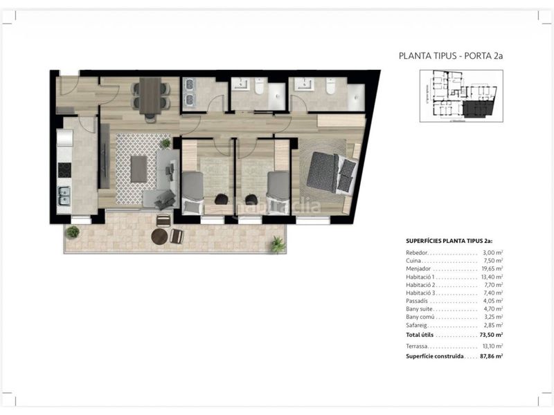 Foto fbb1abf8-f43e-4433-a15d-1a5da422430d. Flat in calle montblanc 39 in Poble Nou Vilafranca del Penedès