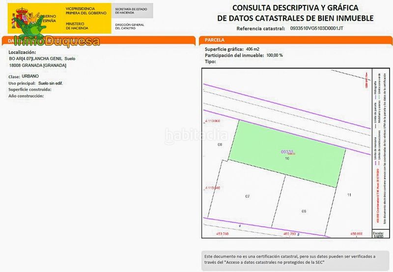 Foto cb8c6eb0-4c64-4c32-97d8-f7143606aa3f. Wohngrundstück in calle de maria zambrano 1 in Lancha del Genil Granada
