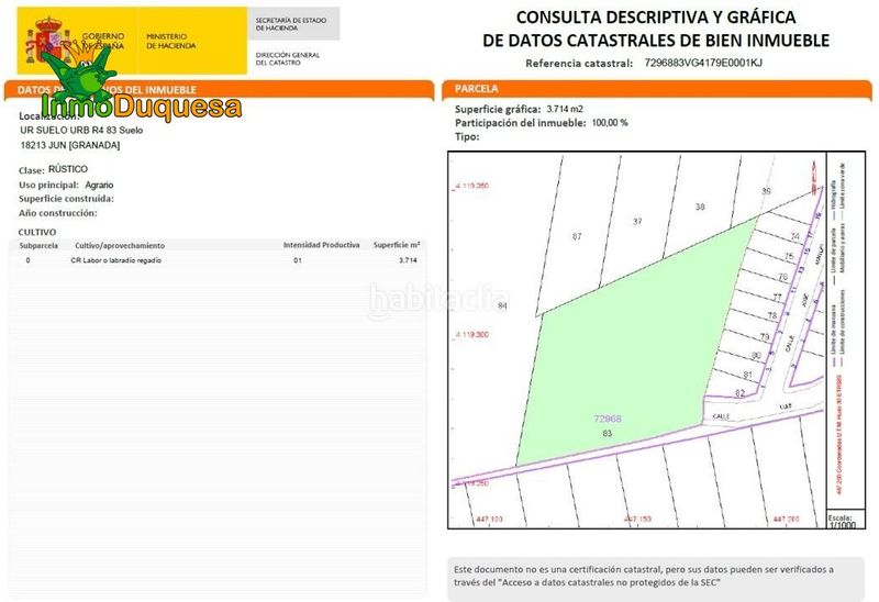 Foto f8b58de9-c605-4217-838f-a3a8668c527d. Terreny residencial a calle luis buñuel 84 a Jun