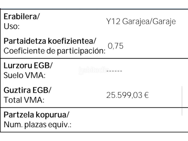 Foto 8b0441db-39ae-4a7c-85f1-a36fcb6c3bec. Aparcament cotxe a calle calle alangoeta a Villamonte Getxo