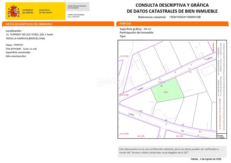 Foto 845f28c9-d9f9-4d24-9717-41194ea114bd. Terreny residencial a Can Violí - Can Poi del Bosc Garriga (La)