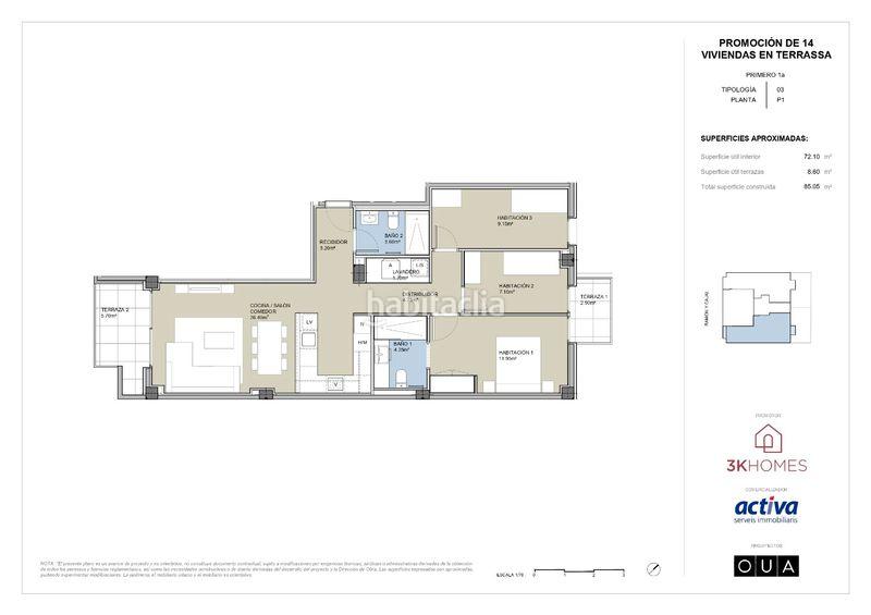 Foto c28a5803-ca20-4042-a0cb-770e0be75075. Appartement 85m<sup>2</sup> dans carrer de ramón y cajal 5 dans Plaça Catalunya - Escola Industrial Terrassa