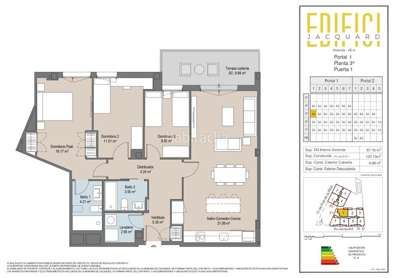 Foto 7067e045-9a95-4111-a370-de31a475c404. Piso 123m<sup>2</sup> en avinguda de jacquard 73 en Vallparadís - Antic Poble de Sant Pere Terrassa