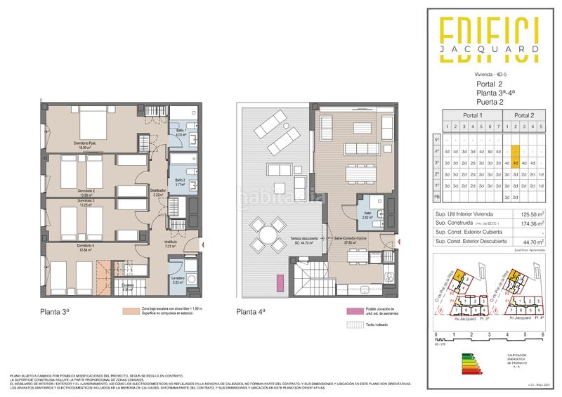 Foto 38e9f9f8-fc37-42a0-8e8a-788ea4c4ef23. Duplex 174m<sup>2</sup> dans avinguda de jacquard 73 dans Vallparadís - Antic Poble de Sant Pere Terrassa