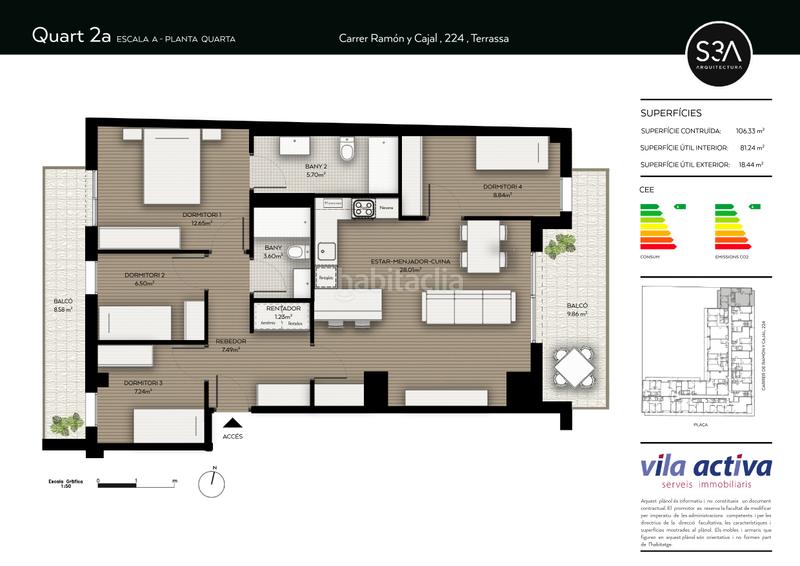 Foto 981e4cb4-8b96-4e9e-89f6-c628e0eeff3b. Pis 106m<sup>2</sup> a carrer de ramón y cajal 224 a Can Palet Terrassa