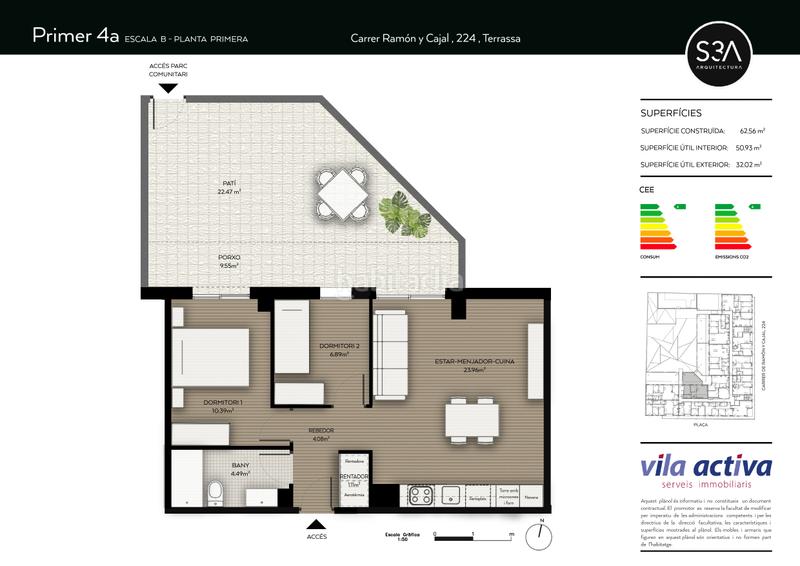 Foto 5556ca28-ab47-4483-854b-1bcc987db14c. Appartamento 63m<sup>2</sup> in carrer de ramón y cajal 224 in Can Palet Terrassa