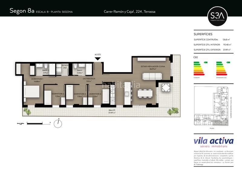 Foto babae84a-b71e-4aa8-b629-8f86736a0666. Flat 126m<sup>2</sup> in carrer de ramón y cajal 224 in Can Palet Terrassa