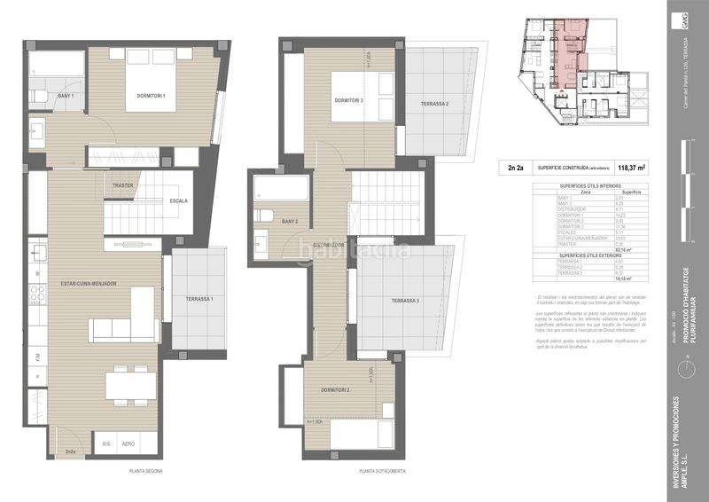Foto 50f10730-41a0-48cf-afb9-3dd4f6e27134. Dúplex 118m<sup>2</sup> a carrer del pantà 126 a Barri del Centre Terrassa