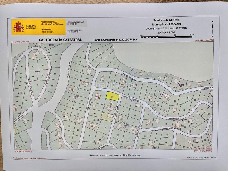 Foto c0bf438a-0434-4bb8-9ec4-bf22dec3cafa. Terrain résidentiel dans urbanizacion mas llunes 1816 dans Bescanó