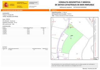 Masia a Vegadeo. Se vende vivienda y parcela