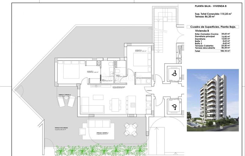 Foto 4b1f3b09-cd11-45e9-aaaa-2111ca940284. Appartement avec piscine dans Puerto Deportivo Guardamar del Segura