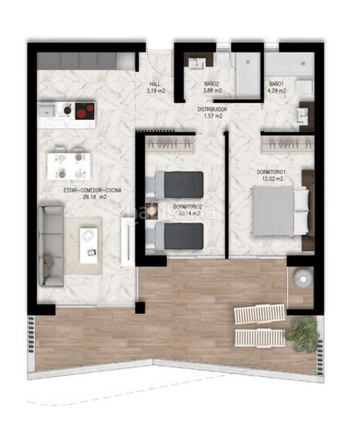 Foto 05465980-71a2-4800-860d-8bcf4dd1b754. Penthouse with pool in Puerto Deportivo Guardamar del Segura