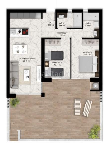 Foto 0a591979-9fb2-4826-a3d2-b7031cce5985. Penthouse with pool in Puerto Deportivo Guardamar del Segura