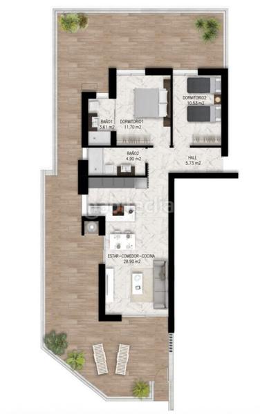 Foto 93113156-54b2-41c1-b30a-0129edbb9608. Penthouse with pool in Puerto Deportivo Guardamar del Segura