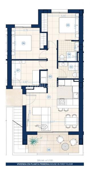 Foto d5d9158f-6094-46e8-a329-66b007af6e41. Ground floor with pool in Los Balcones-Los Altos Torrevieja