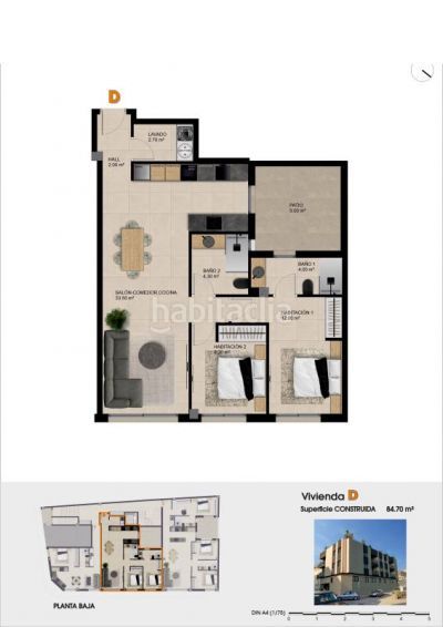 Foto 9b620bc5-93fc-4657-80e8-fcb7fea71fba. Apartament amb aparcament piscina a Catral