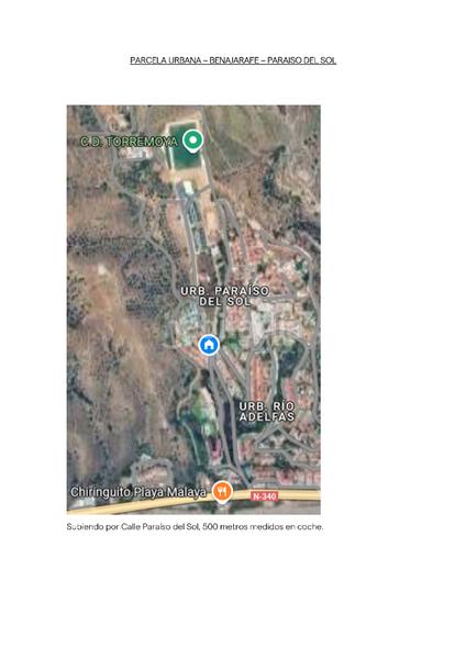 Foto 67dbd15b-d9b3-4b47-a85d-c3f4d6c38ae1. Residential plot in calle paraiso del sol 72 in Benajarafe