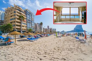 Alquiler Piso en La niña 6. Apartamento en primera línea de playa con vistas al mar, parking