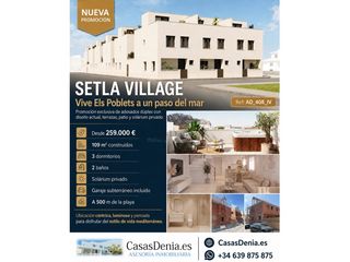Semi detached house  Calle francesc de vinatea. Su refugio mediterraneo en els poblets  obra nueva en construcci