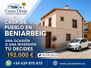 Casa  Calle san juan. Casa de pueblo en reforma con proyecto y licencia  beniarbeig