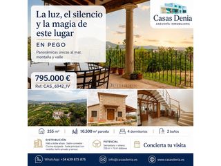 Casa  Paseo del calvari. Villa con vistas al mar en pego  10.500 m2 de libertad