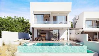 Chalet à El Pinar de Campoverde. Obra nueva  villa de 4 dormitorios piscina y parking privados en