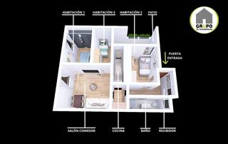 Appartement à Centre. Cerca de todo, ruído en negativo