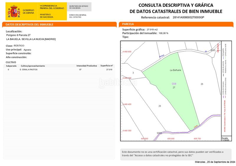 Foto 65a970b4-2c4a-4d96-99cb-287d6f8fa1db. Fondo rustico in Sevilla la Nueva