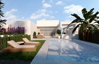 Xalet a Algorfa. Villa andros estã¡ construida en una sola planta y consta de un