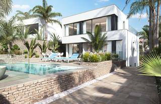 Chalet en Cabo de Palos. Villas las yukas son un diseã±o del arquitecto suizo massimo di