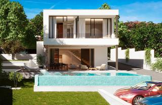 Chalet à El Pinar de Campoverde. Costa blanca eiendom presenta este proyecto de 2 villas independ