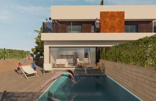 Reihenhaus in Santiago de La Ribera. Costa blanca eiendom presenta este fantastico proyecto de adosad