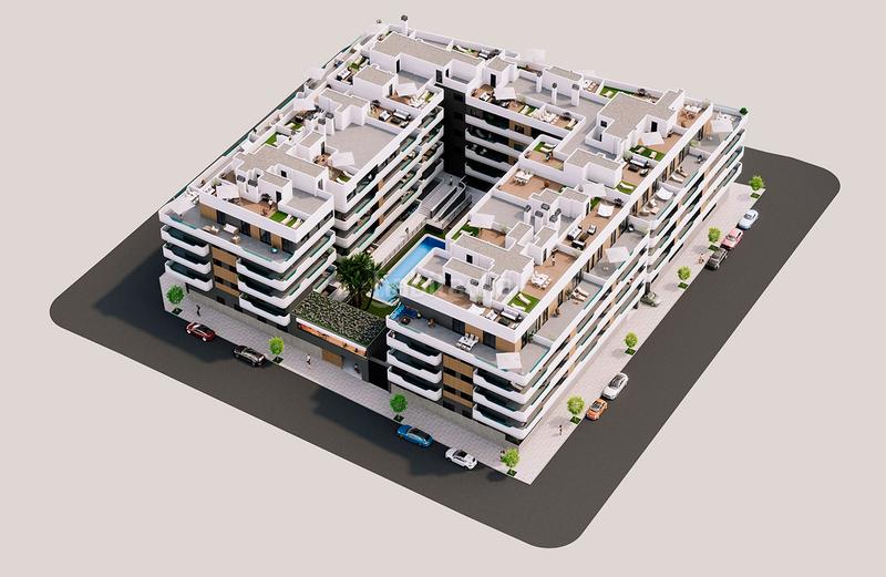 Foto e813a342-335c-4122-a95b-b866ea44c51f. Apartamento costa blanca eiendom presenta este exclusivo proyecto, que combina una ubicación privilegiada cerca de la playa con todas las como en Santa Pola