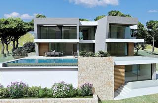 Xalet a Cumbre del Sol. Villa de estilo moderno con inmejorable vista panorámicacon inme