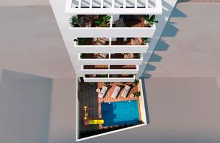 Planta baixa a Las Piscinas Naturales. Costa blanca eiendom presenta un exclusivo complejo residencial