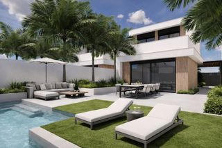 Chalet à Serena golf. Villa de 3 dormitorios en venta en los alcázares, con piscina