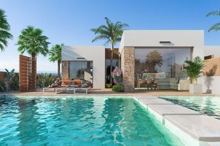 Chalet  Serena golf. Villa de 3 dormitorios en venta en los alcázares, con piscina