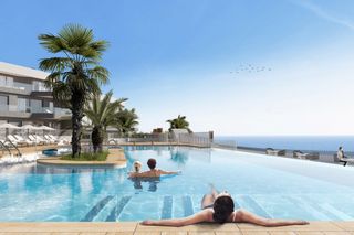 Pis a 1ª línea turística. Apartamento de 3 dormitorios en venta en águilas, con piscina