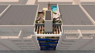 Àtic  Calle beniajan, 15. Ático de 1 dormitorio y 1 baño con piscina y terraza, a 190 m de