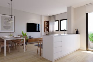 Flat  Algorfa. Apartamento de 3 dormitorios y 2 baños con piscina y terraza en